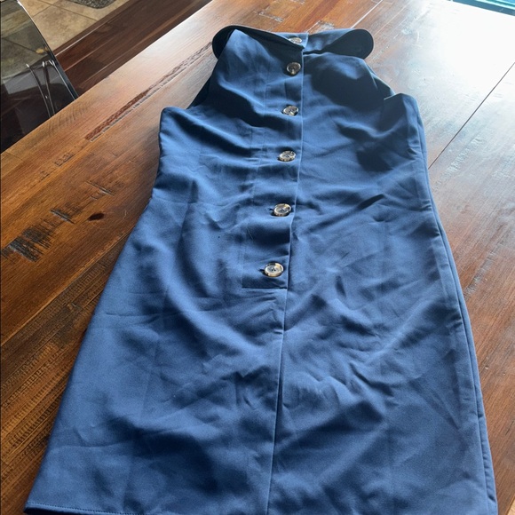 Sail to Sable Navy Button Dress - Picture 7 of 9